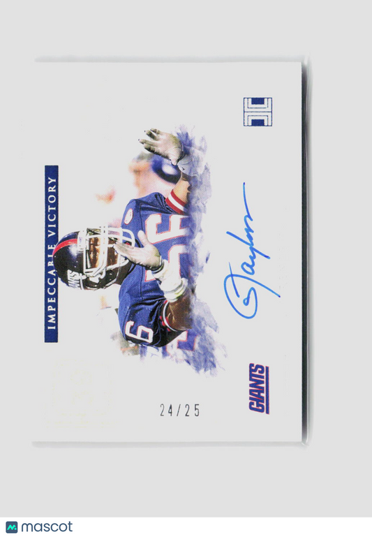 2020 Panini Impeccable Lawrence Taylor Impecable Victory Auto 24/25 #IV-LT