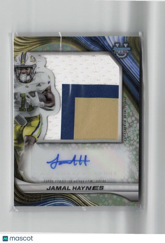 2024 Bowman University Best Jamal Haynes Jumbo Patch Autograph 24/25 #PJA-JH