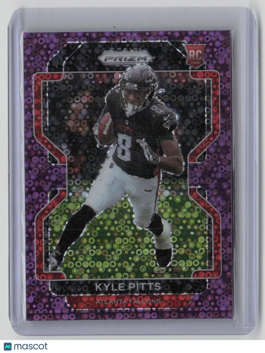 2021 Panini Prizm Kyle Pitts RC 32/35 Purple No Huddle #341
