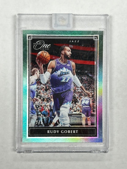 2019-20 Panini One Rudy Gobert Green Foil 2/5 #69
