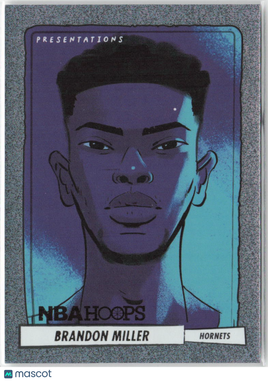 2023 Panini Hoops Brandon Miller Rookie RC Presentations Case Hit No.16