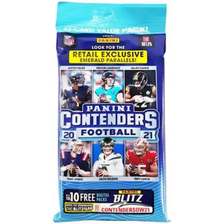 2021 NFL Panini Contenders Value Pack - 22 Cards