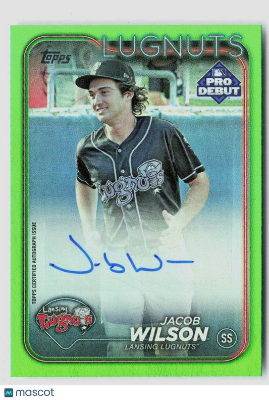 2024 Topps Pro Debut Jacob Wilson Green Auto #97/99 SS #PD-40