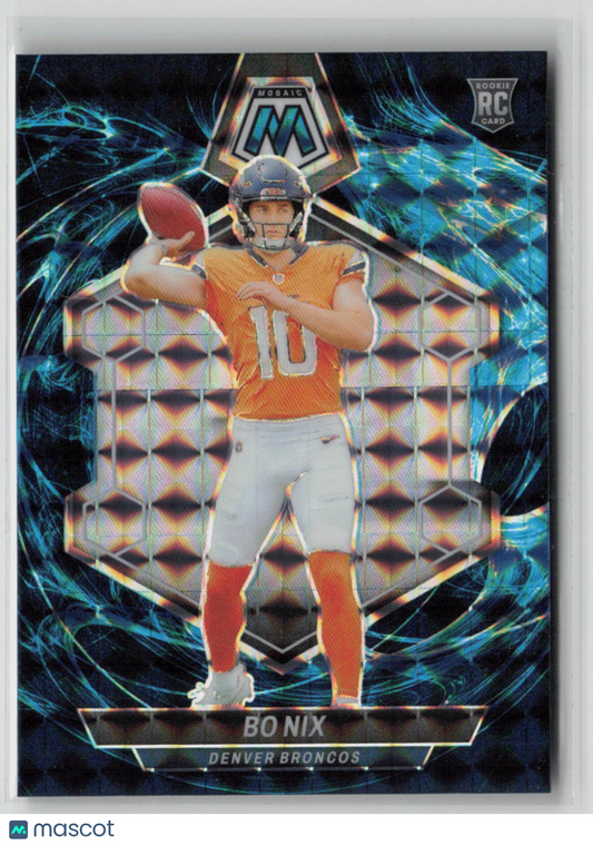 2024 Panini Mosaic Football Bo Nix Genesis RC #312