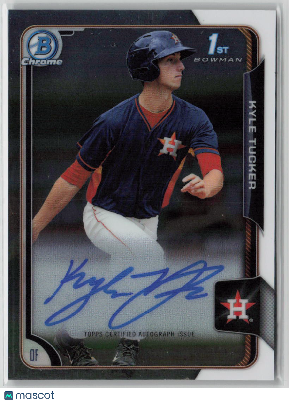 2015 Topps Bowman Kyle Tucker Chrome Prospect Autographs #BCA-KT