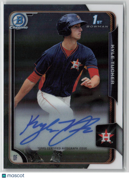 2015 Topps Bowman Kyle Tucker Chrome Prospect Autographs #BCA-KT