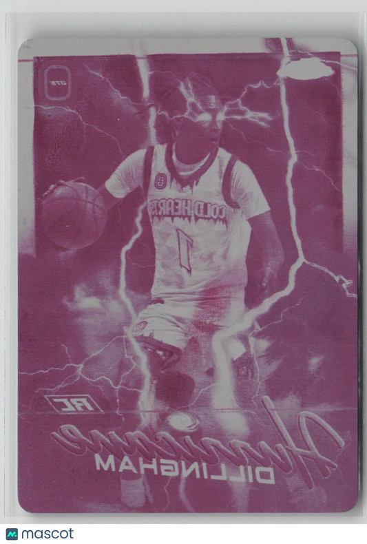 2023 Topps Chrome OTE Rob Dillingham Rookie Magenta Printing Plate 1/1 #H-13