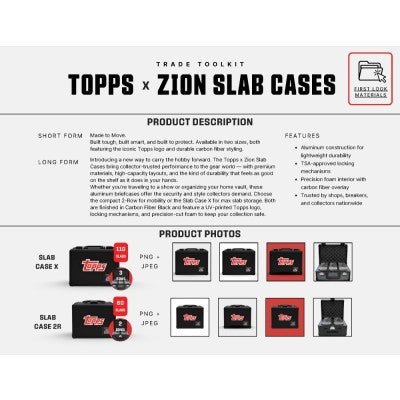 TOPPS ZION SLAB CASE 2R BOX