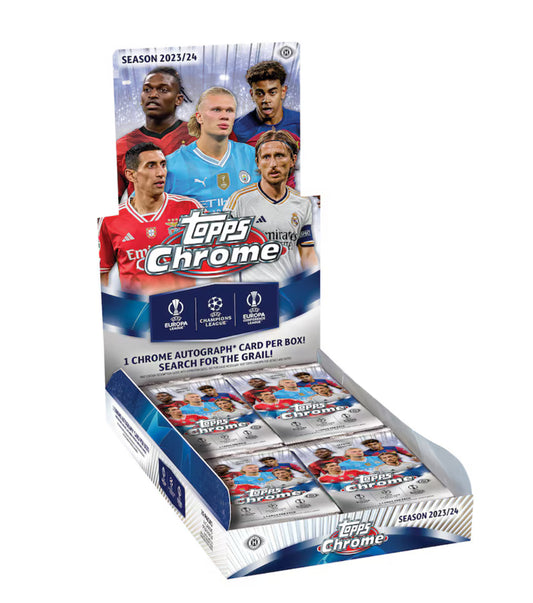 2023-2024 UEFA Topps Chrome Hobby Box