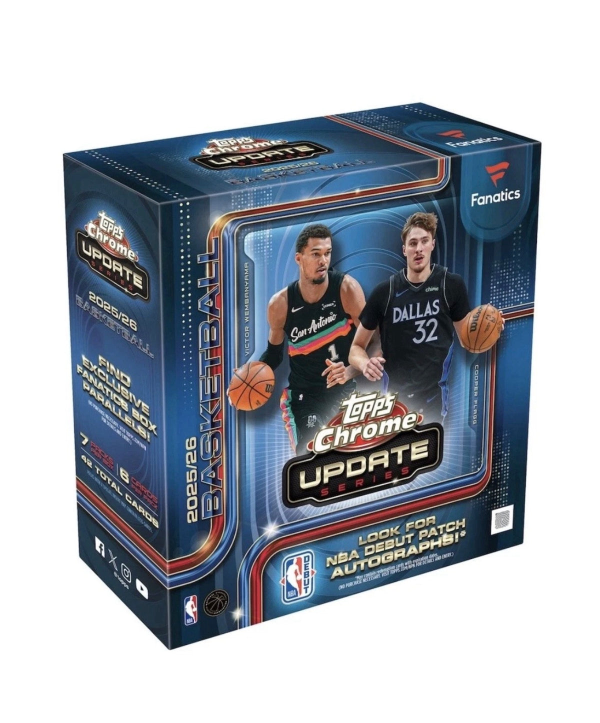 2025/26 Topps Chrome Update Basketball Fanatics Mega