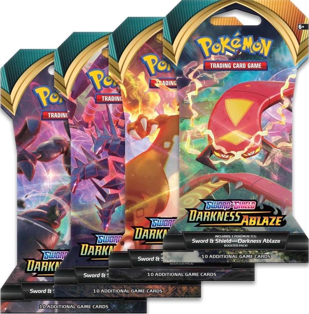 Pokemon Sword & Shield Darkness Ablaze Sleeved Booster Pack