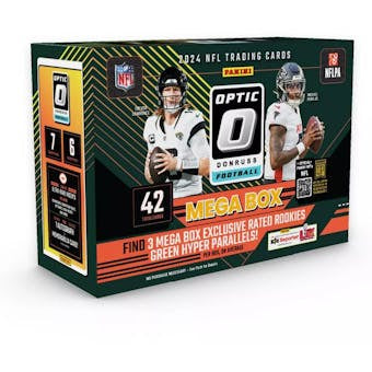 2024 Panini Optic Football Mega Box (Green Hyper Parallels)