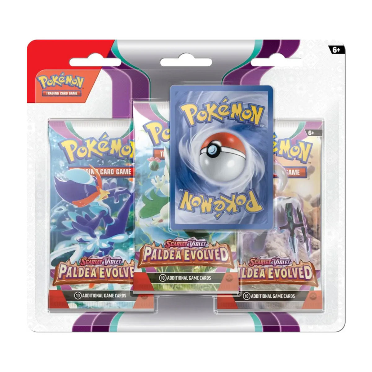 Pokémon Scarlet and Violet Paldea Evolved 3 Pack Blister