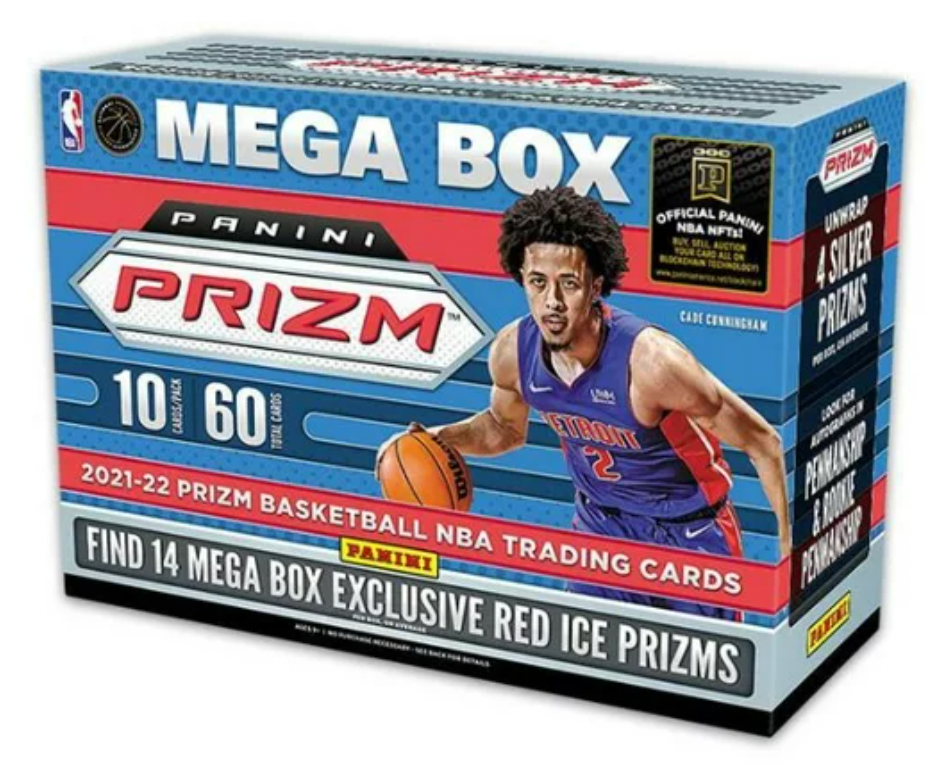2021-2022 Panini Prizm Basketball Red Ice Mega Box