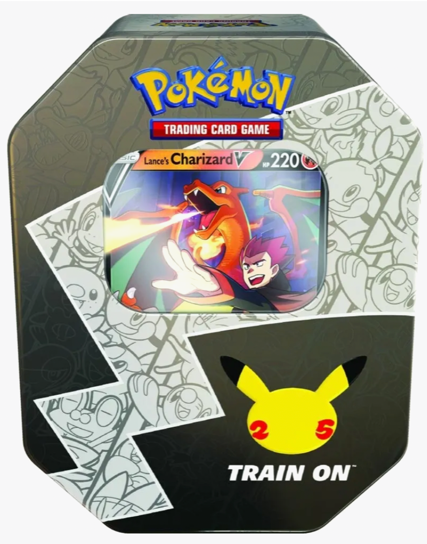 Lance's Charizard V Celebrations Tin - Pokemon