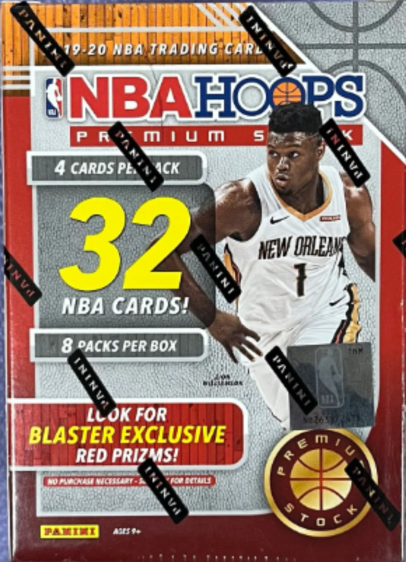 2019-2020 Hoops Premium Stock Basketball Trading Card BLASTER Box