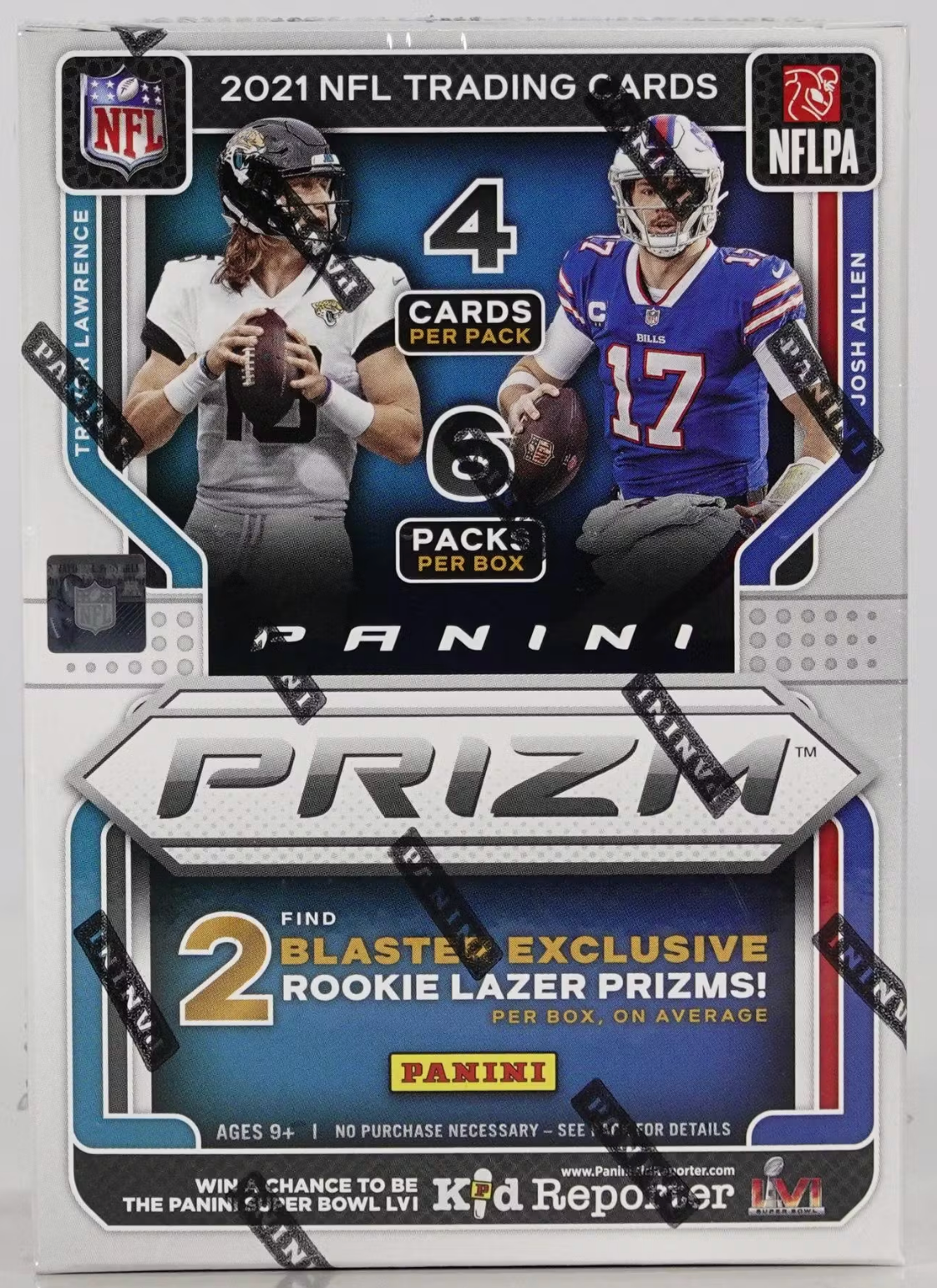 2021 Panini Prizm Football 6-Pack Blaster Box (Lazer Prizms!)