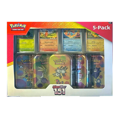 Pokemon Scarlet & Violet 151 Mini Tin 5-pack