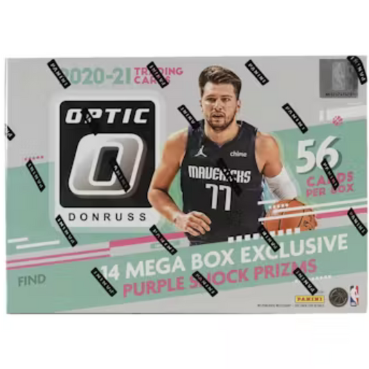 2020/21 Panini Donruss Optic Basketball Mega 56-Card Box (Purple Shock Prizms!)