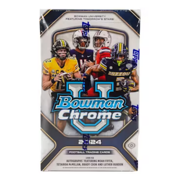 2024 Bowman University Chrome Football Hobby Box Crave Collectibles