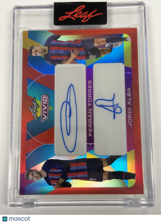 2022 Leaf Vivid Jordi Alba Ferran Torres Auto 1/6 #DA-33