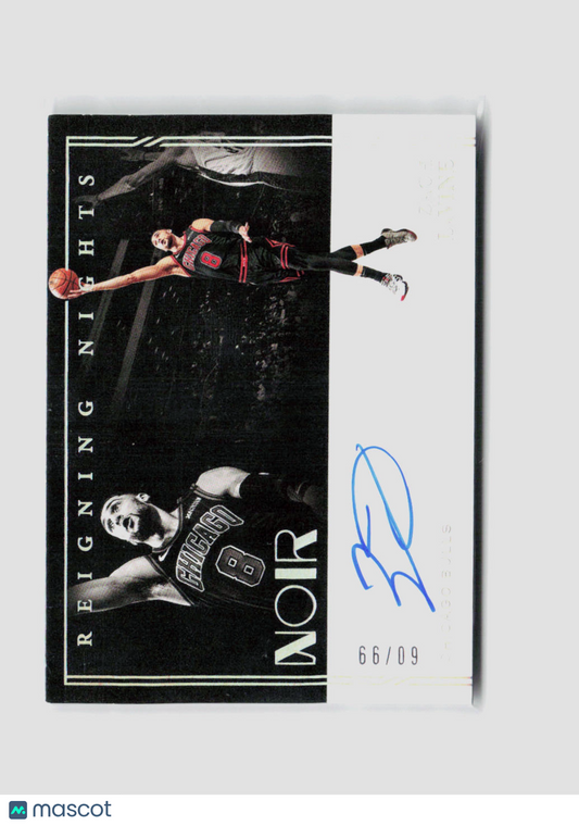 2020 Panini Noir Zach Lavine Reigning Nights Auto 60/99 #RNZIV