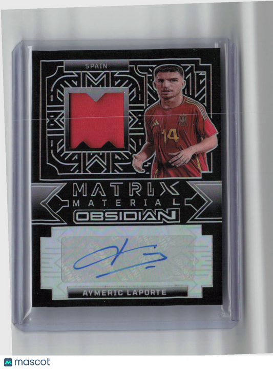 2022-23 Panini Obsidian Aymeric Laporte Autograph 088/199 Patch #MA-AYL