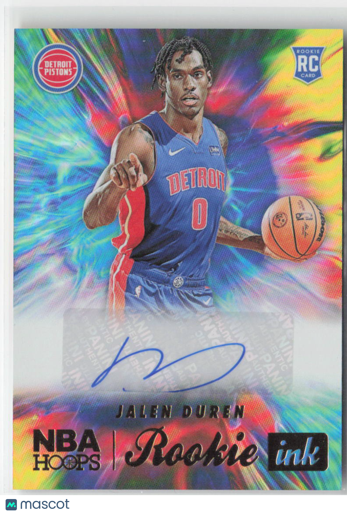 2022-23 Panini Hoops Jalen Duren Rookie RC Auto #RI-JLD