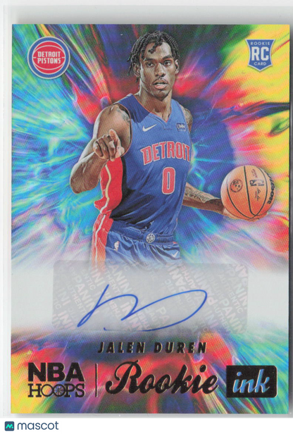 2022-23 Panini Hoops Jalen Duren Rookie RC Auto #RI-JLD