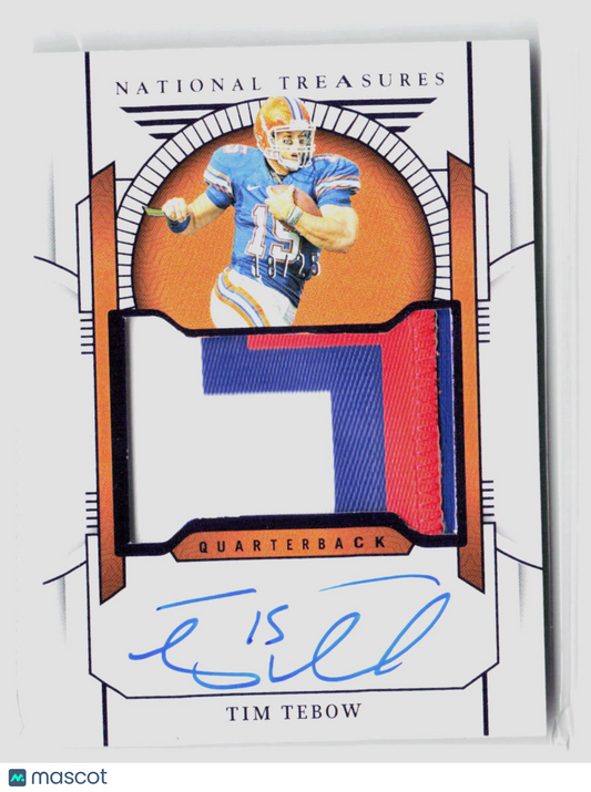 2024 Panini National Treasures Tim Tebow Patch Auto 18/25 #88