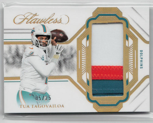 2023 Panini Flawless Tua Tagovailoa 05/25 Patch #P-TTA