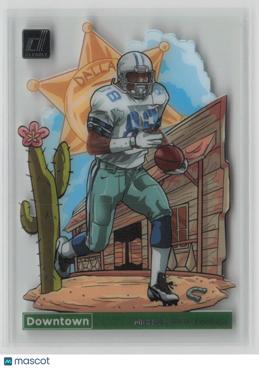 2023 Panini Clearly Donruss Downtown Michael Irvin Downtown Insert #DT-22