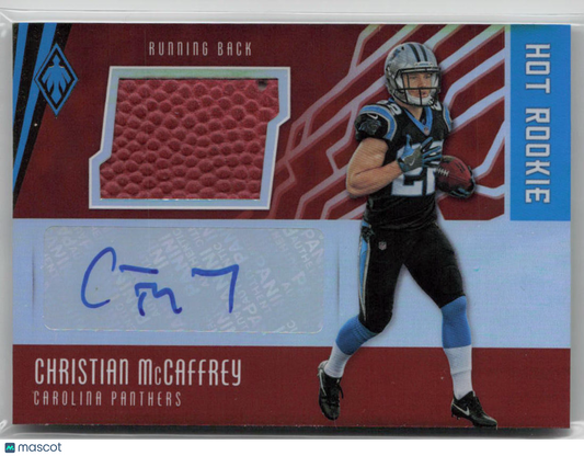 2017 Panini Phoenix Christian McCaffrey Rookie Patch Auto 31/49 #HRS-CM