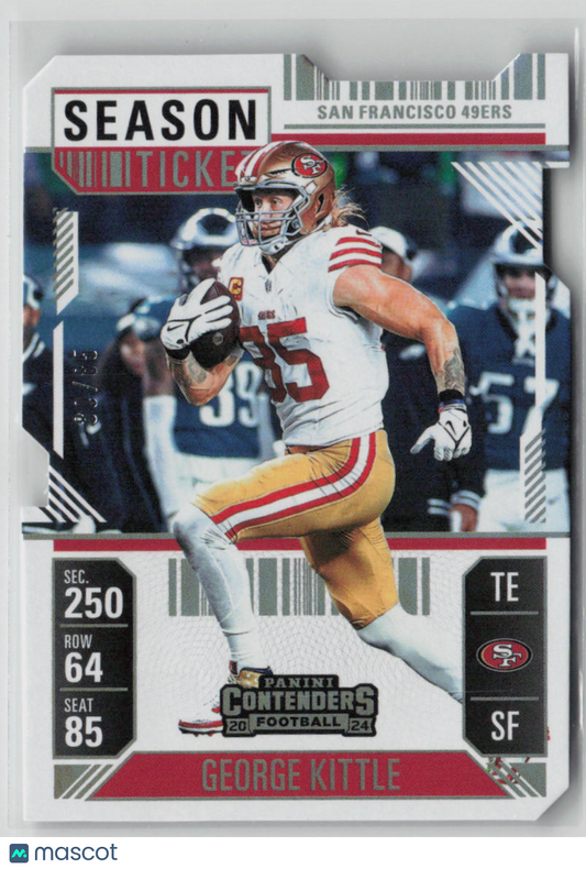 2025 Panini Contenders Football George Kittle Ticket Stub 80/85 #85