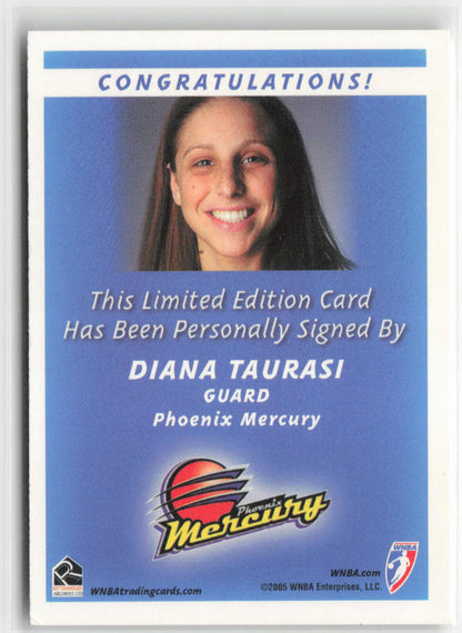 2005 WNBA Diana Taurasi Limited Edition Rookie Autograph RARE #13