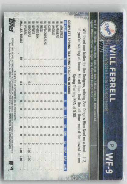 Topps Will Ferrell #WF-9