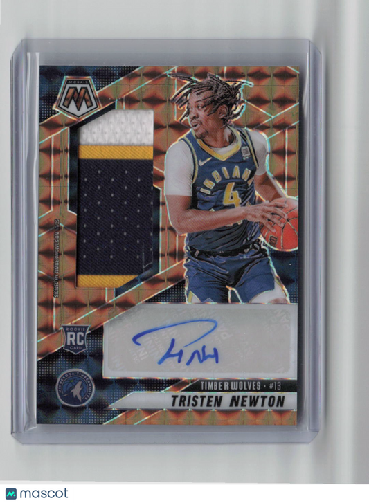 2024-25 Panini Mosaic Prizm Tristen Newton 05/75 Patch Gold #RJA-NEW