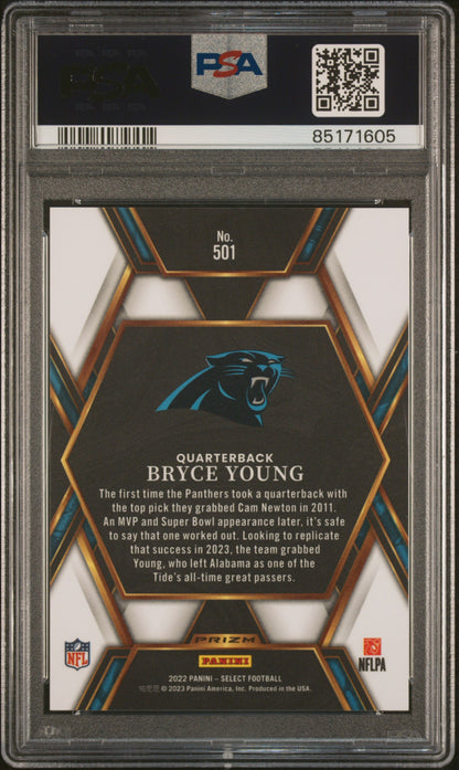 2022 Panini Select XRC Bryce Young #501 PSA 10