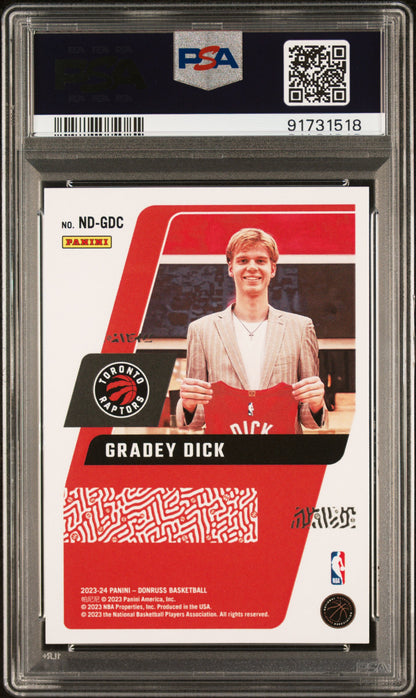 2023 Panini Donruss Next Day Gradey Dick #NDGDC PSA 10