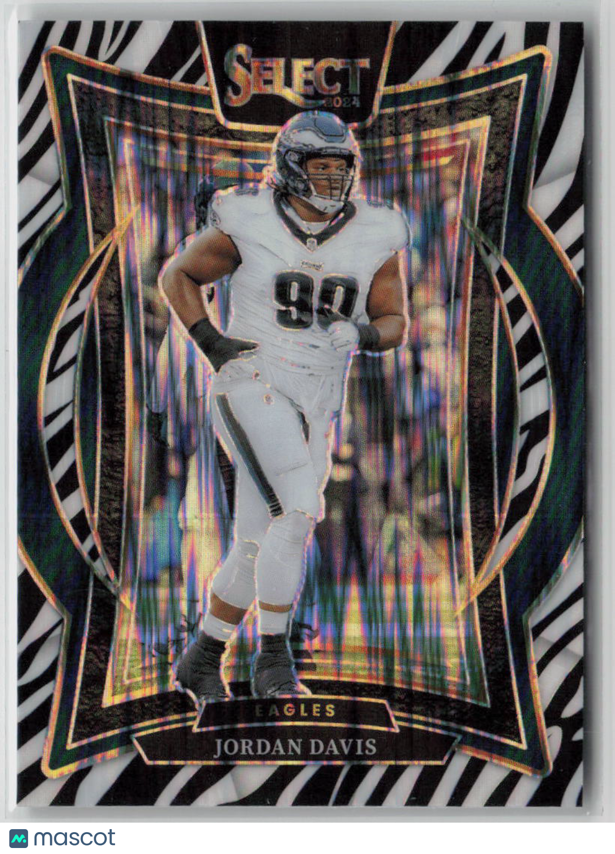 2024 Panini Select Football Jordan Davis Zebra #72