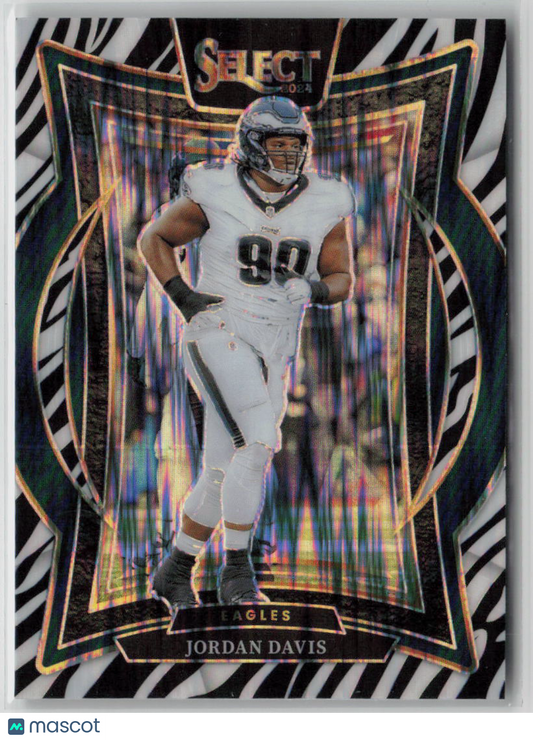 2024 Panini Select Football Jordan Davis Zebra #72