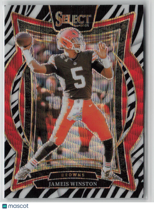2024 Panini Select Prizm Jameis Winston Zebra #67