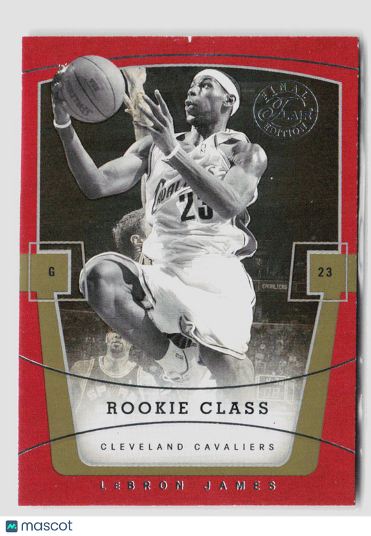 2003 Flair Final Edition LeBron James Red Stars Rookie 198/799 #75