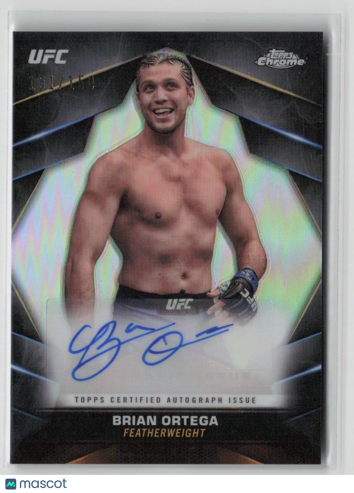 2024 Topps Chrome UFC Brian Ortega Refractor Auto 131/150 #CVA-BOR