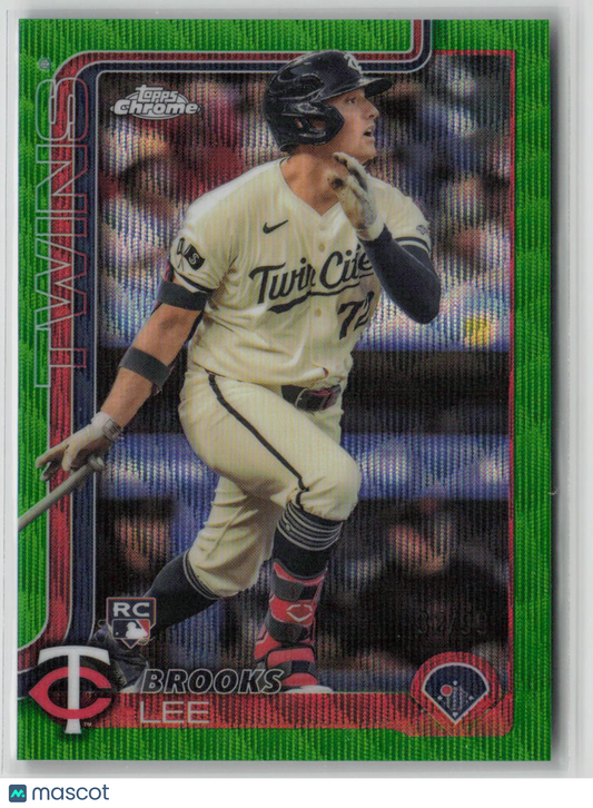 2025 Topps Chrome Brooks Lee Rookie Green Wave Refractor Rookie 32/99 #234