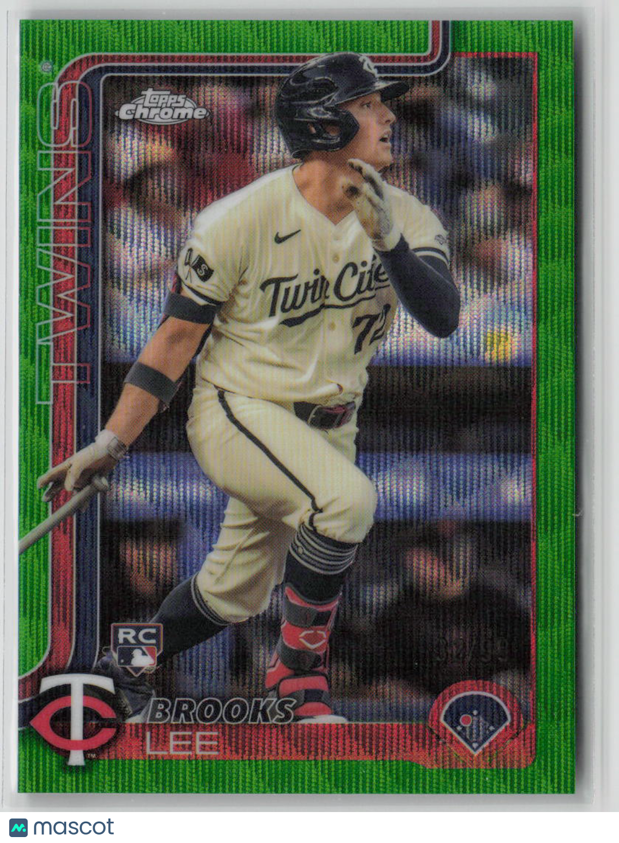 2025 Topps Chrome Brooks Lee Rookie Green Wave Refractor Rookie 32/99 #234
