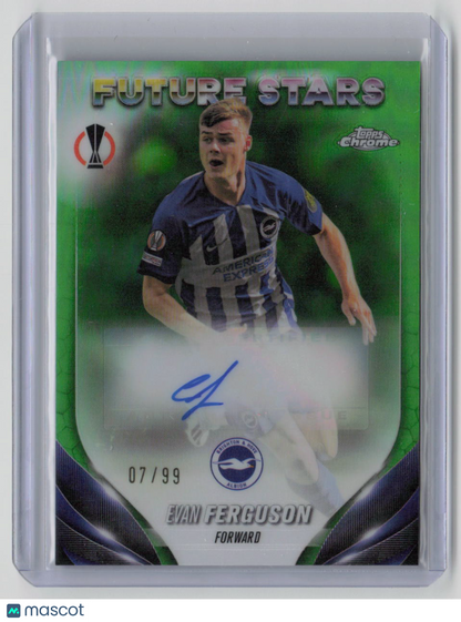 2023-24 Topps Chrome Future Stars Evan Ferguson Autograph 07/99 Green #FSA-EF