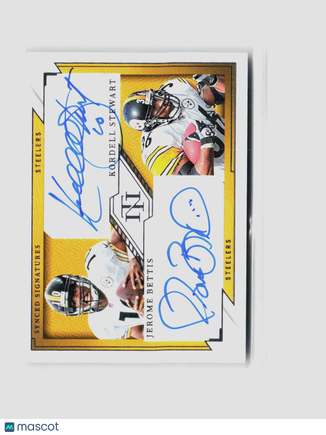 2023 National Treasures Jerome Bettis Kordell Stewart Dual Auto 50/99 #SS-SB