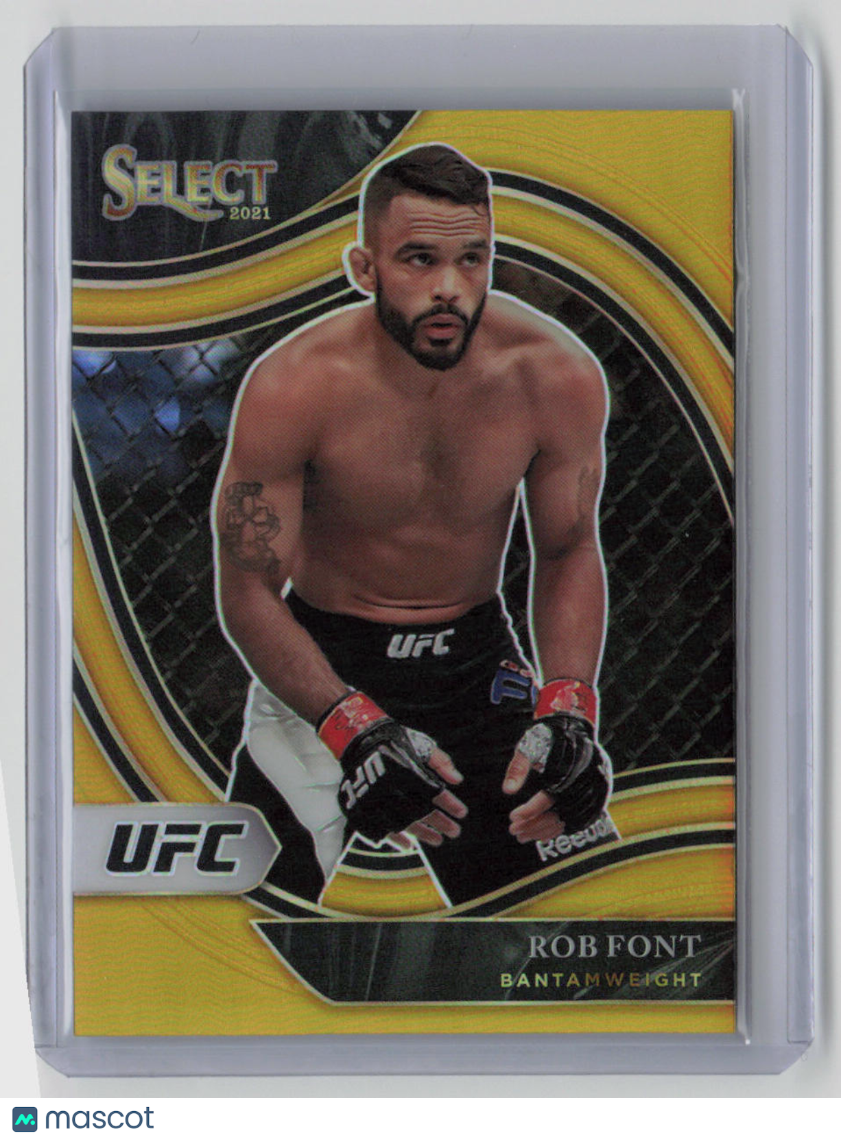 2021 Panini Select UFC Rob Font Octagonside 10/10 Gold 10/10 #292