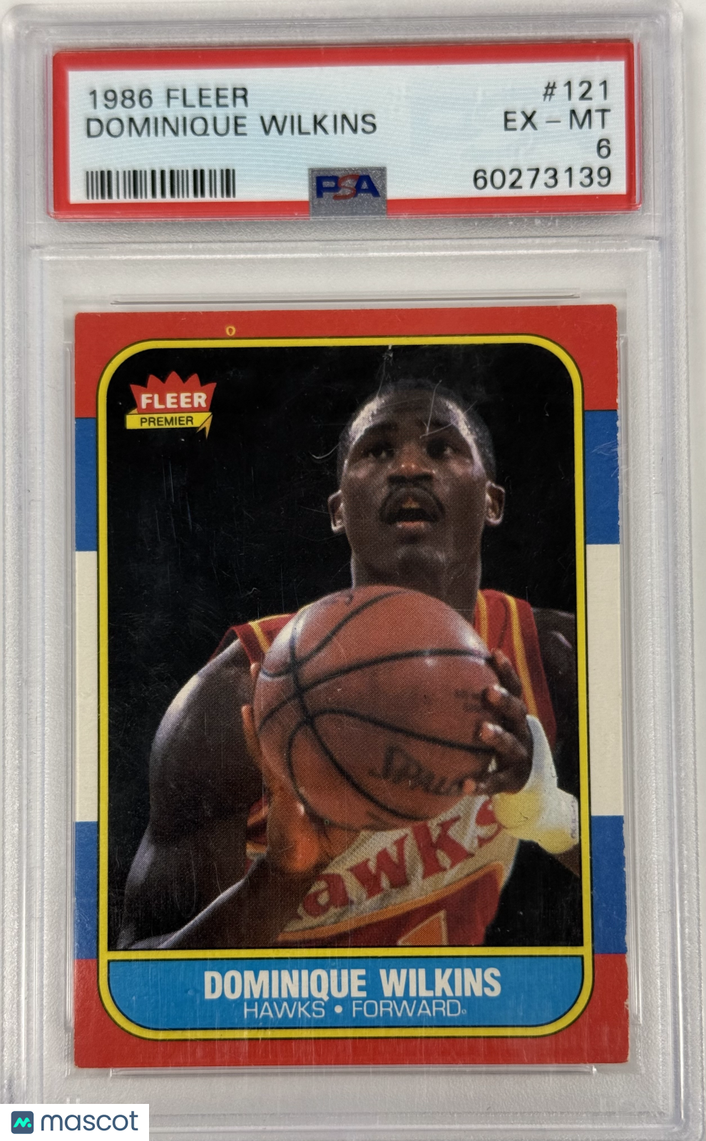 1986 Fleer Dominique Wilkins #121 PSA 6